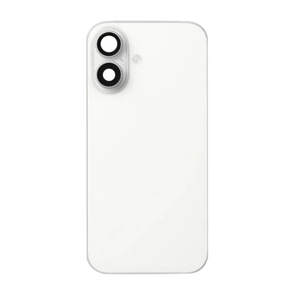 iPhone 16 Bagsideglas med smådele - Hvid