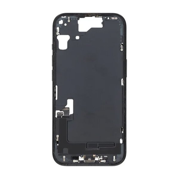 Mellemramme med smådele til iPhone 15 - Hvid OEM