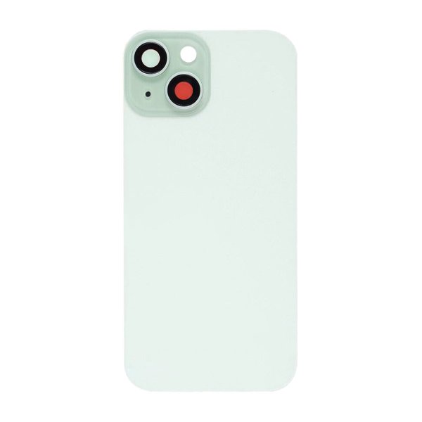 iPhone 15 Bagside Glas med smådele - Grøn