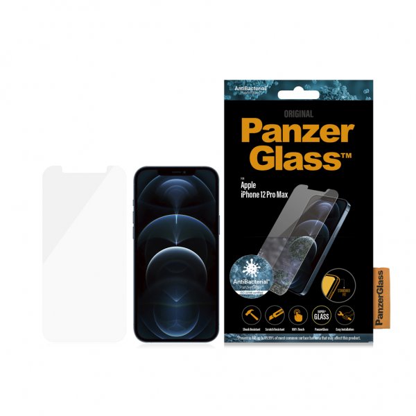 PanzerGlass iPhone 12 Pro Max Skærmbeskyttelse Standard Fit