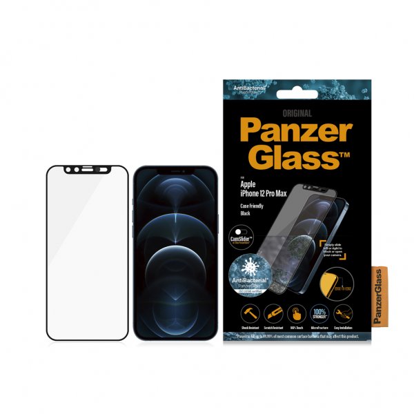 PanzerGlass iPhone 12 Pro Max Skærmbeskyttelse Edge-to-Edge Camslider