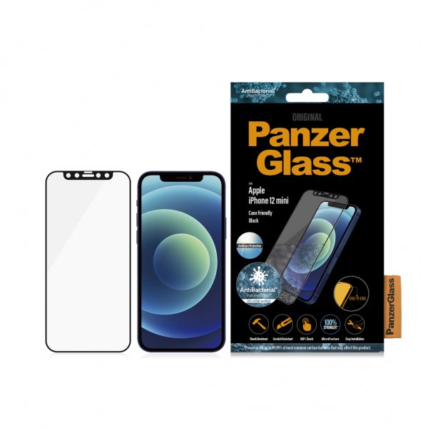 PanzerGlass iPhone 12/iPhone 12 Pro Skærmbeskyttelse Edge-to-Edge Anti-Glare