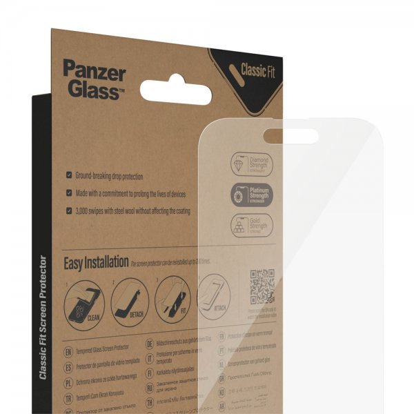 PanzerGlass iPhone 14 Pro Skærmbeskyttelse Classic Fit