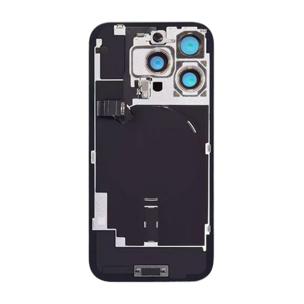 iPhone 16 Pro Max Bagside Glas med smådele - Naturlig Titanium