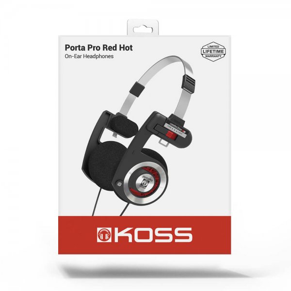 Koss Hovedtelefoner PortaPro 2.0 On Ear Red Hot