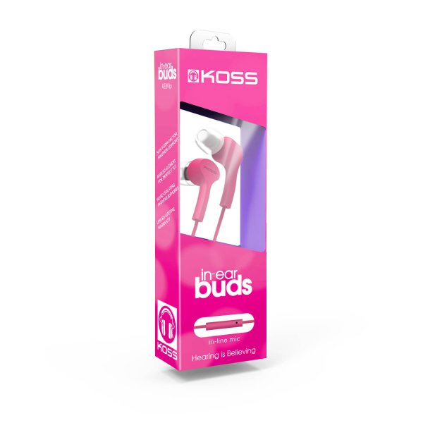 Koss Hovedtelefoner KEB9i In Ear Mic Pink