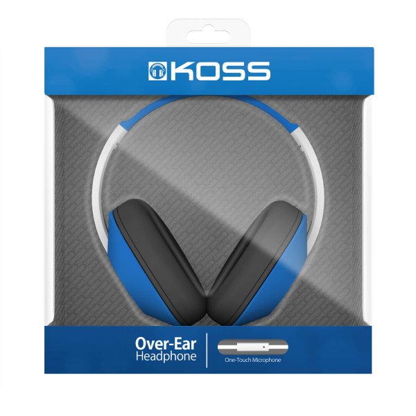 Koss Hovedtelefoner UR23i Over Ear One Touch Mikrofon Blå