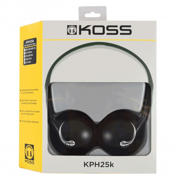 Koss Hovedtelefoner KPH25K On-Ear Sort