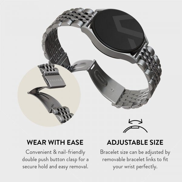 Burga Samsung Galaxy Watch 20mm Rem Metal Silver
