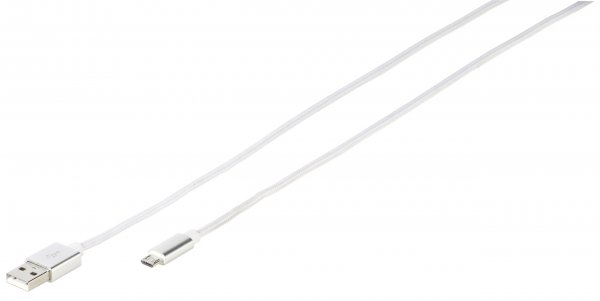Vivanco Kabel Longlife Braided Micro-USB 1.5m Hvid