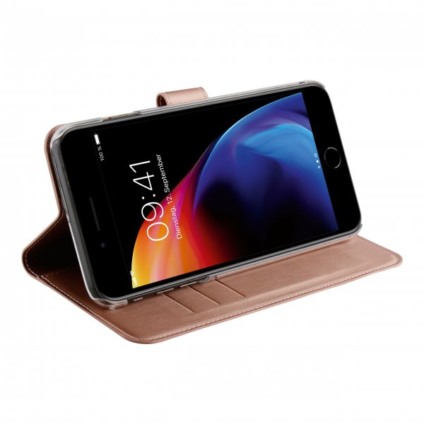 Vivanco iPhone 6/6S Plus/iPhone 7 Plus/iPhone 8 Plus Etui Classic Wallet Rosaguld