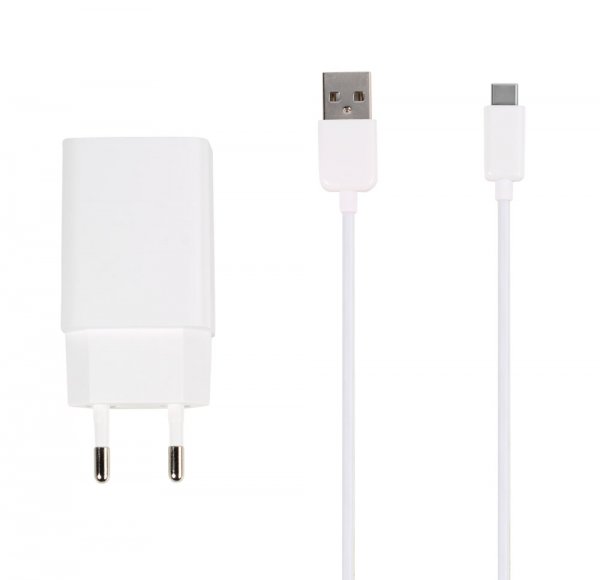 Vivanco Oplader med Kabel Adaptive Fast Charger Sæt USB-C 15W 1m Hvid