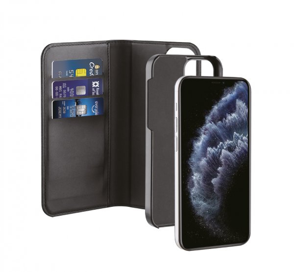 Vivanco iPhone 12 Mini Cover 2i1 Pung Etui Sort