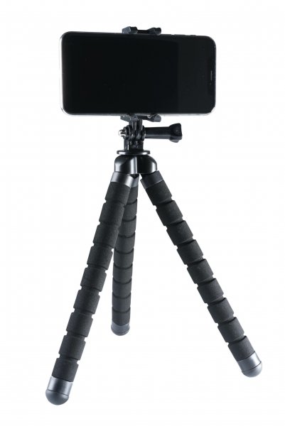 Vivanco Tripodstativ til Smartphone/GoPro/Actioncam 55-80mm