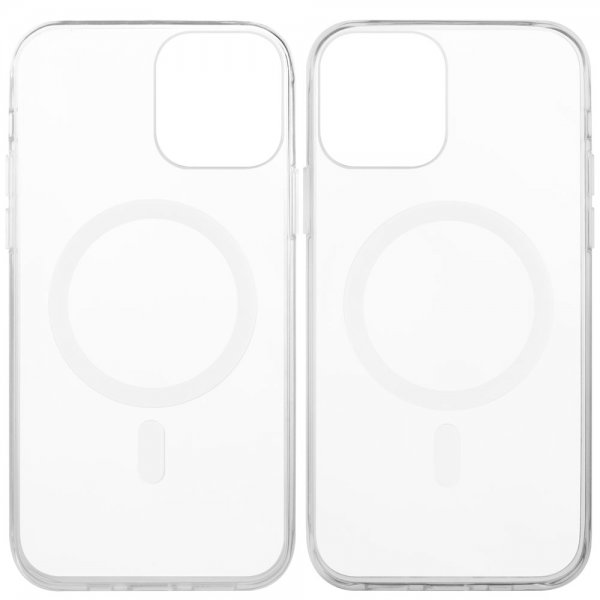Vivanco iPhone 13 Pro Cover Mag Steady MagSafe Transparent
