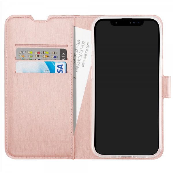 Vivanco iPhone 13/14/15 Cover Classic Wallet Rosaguld