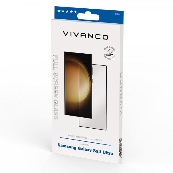 Vivanco Samsung Galaxy S24 Ultra Skærmbeskyttelse Fuld Skærm