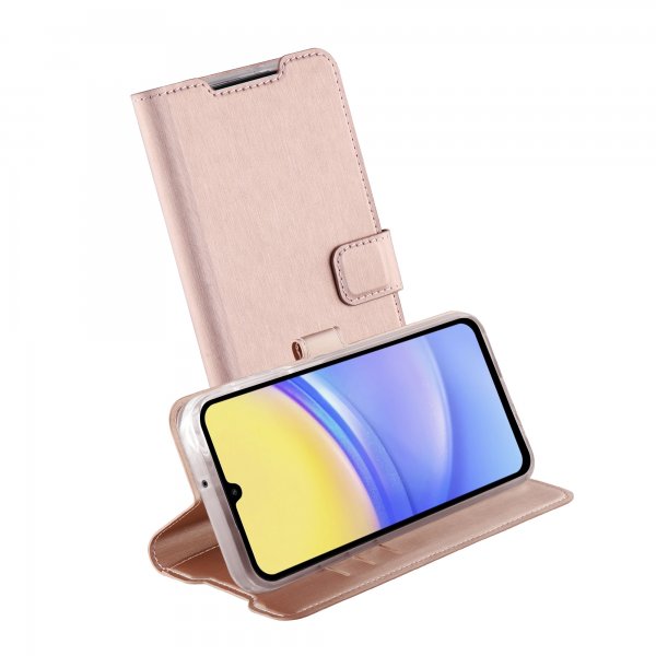 Vivanco Samsung Galaxy A55 Etui Classic Wallet Rosaguld