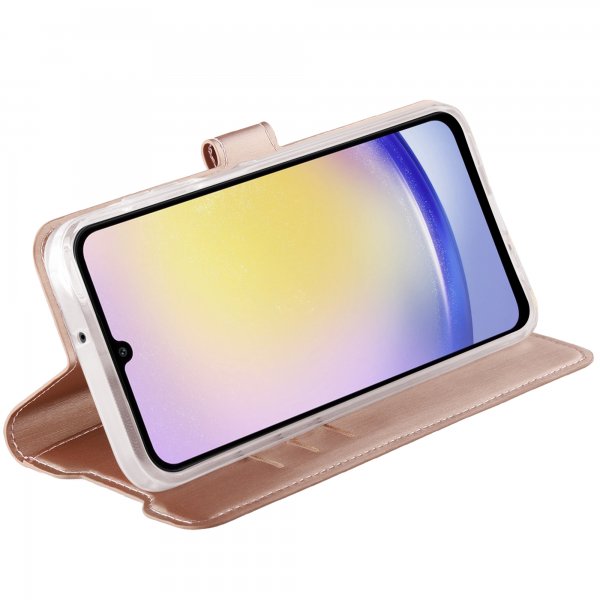 Vivanco Samsung Galaxy A35 Etui Classic Wallet Roseguld