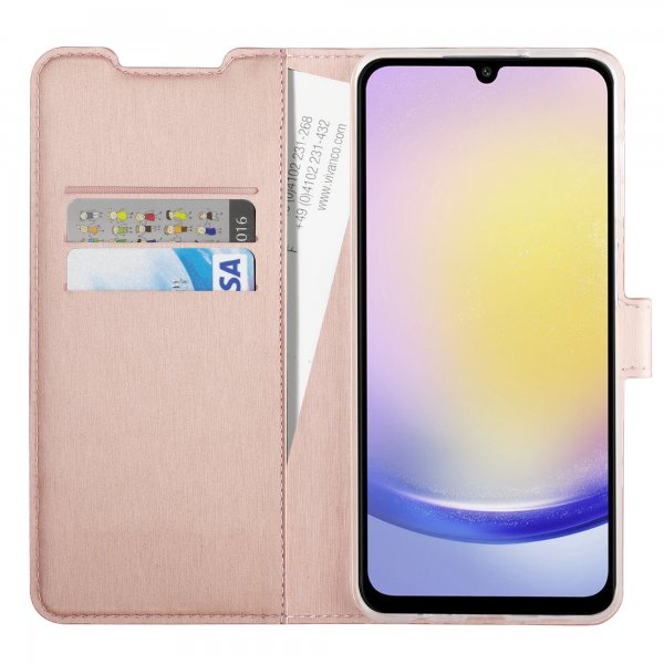 Vivanco Samsung Galaxy A35 Etui Classic Wallet Roseguld