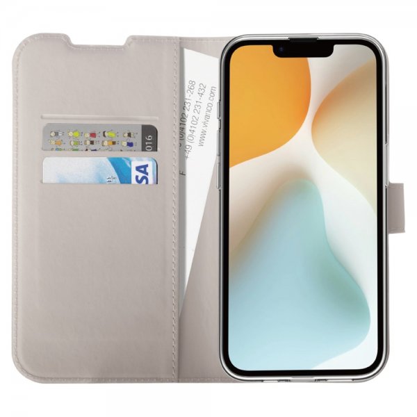Vivanco iPhone 16./17. Classic Wallet Cover Greige