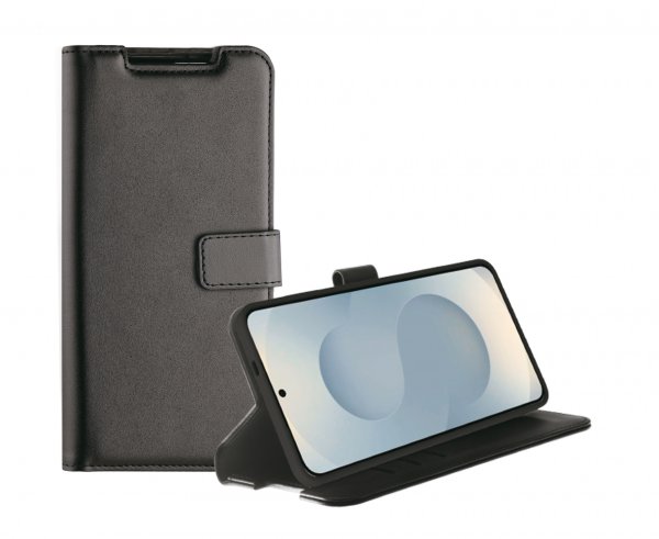 Vivanco Samsung Galaxy S25 Edge Etui Classic Wallet Sort