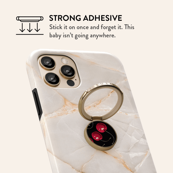 Burga Mobilringholder Guld Cherrybomb