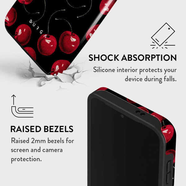 Burga Samsung Galaxy S24 Cover Tough Cherrybomb