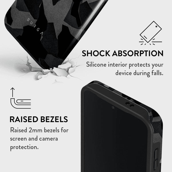 Burga Samsung Galaxy S24 FE Cover Tough Night Black Camo