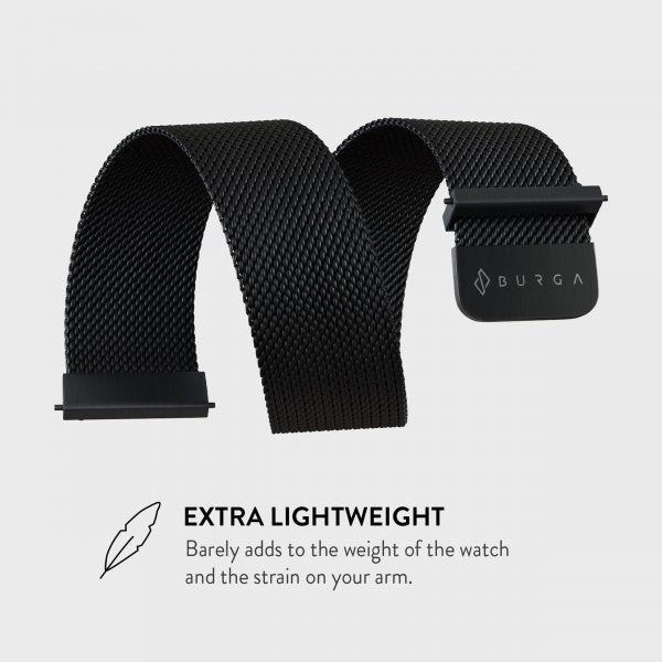 Burga Samsung Galaxy Watch 20mm Rem Metal Mesh Sort