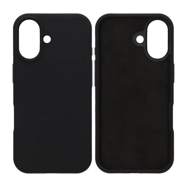 iPhone 17 Cover Flydende Silikone Sort