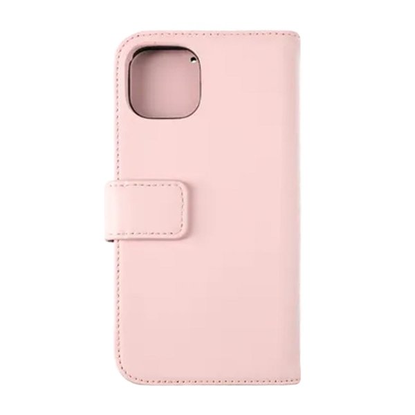 Rvelon iPhone 12/iPhone 12 Pro Etui Ægte læder Kortrum Rosa