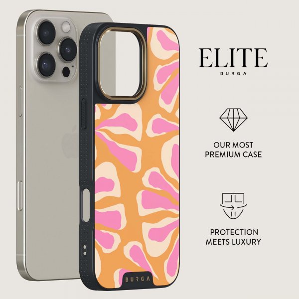 Burga iPhone 15 Cover Elite Dark MagSafe Aloha