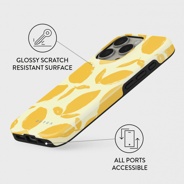 Burga iPhone 16 Cover Tough Lemon Tart