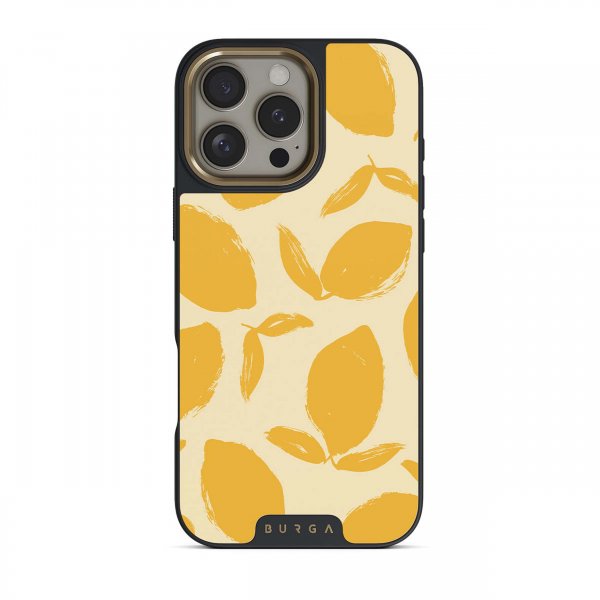 Burga iPhone 15 Plus Cover Elite Dark MagSafe Lemon Tart