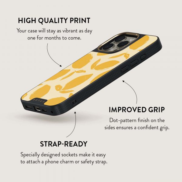Burga iPhone 16 Plus Cover Elite Dark MagSafe Lemon Tart