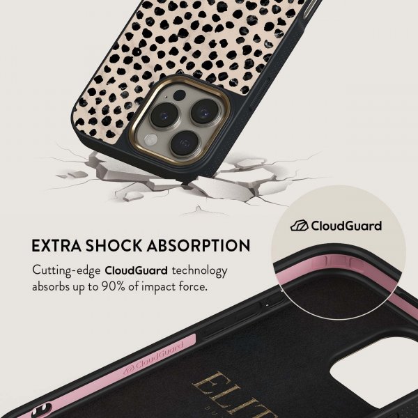 Burga iPhone 15 Cover Elite Dark MagSafe Almond Latte