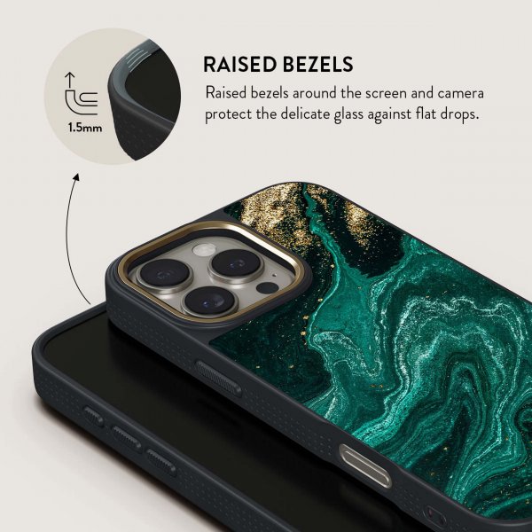 Burga iPhone 16 Plus Cover Elite Dark MagSafe Emerald Pool