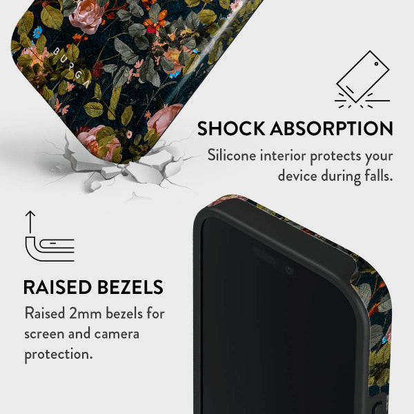Burga iPhone 14 Cover Tough Bloomy Garden