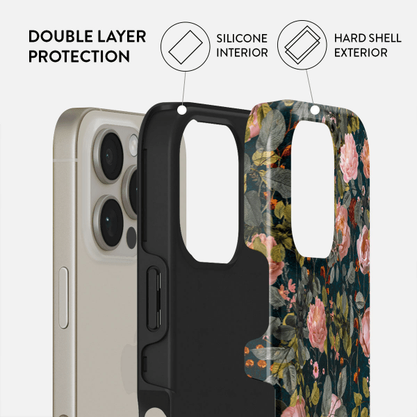 Burga iPhone 16 Plus Cover Tough MagSafe Bloomy Garden