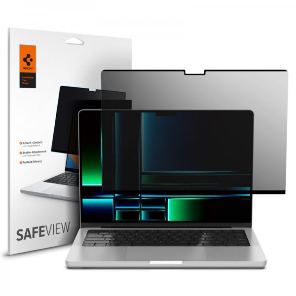 Spigen MacBook Pro 14 M1/M2/M3/M4/M5 Skærmbeskyttelse Safe View