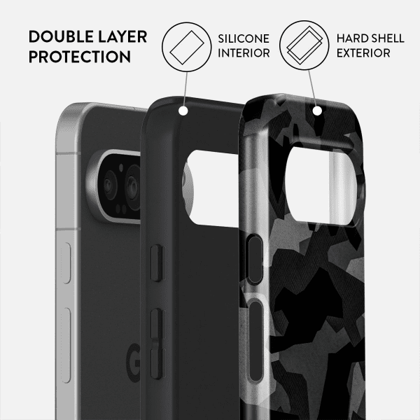 Burga Google Pixel 9 Pro XL Cover Tough Night Black Camo