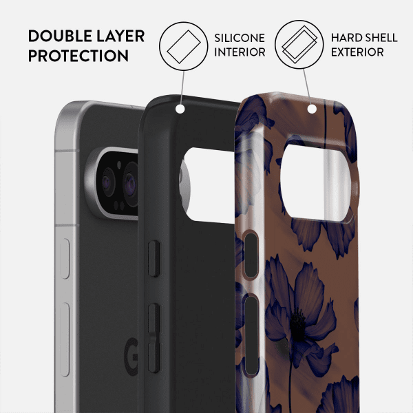 Burga Google Pixel 9/Pixel 9 Pro Cover Tough Velvet Night