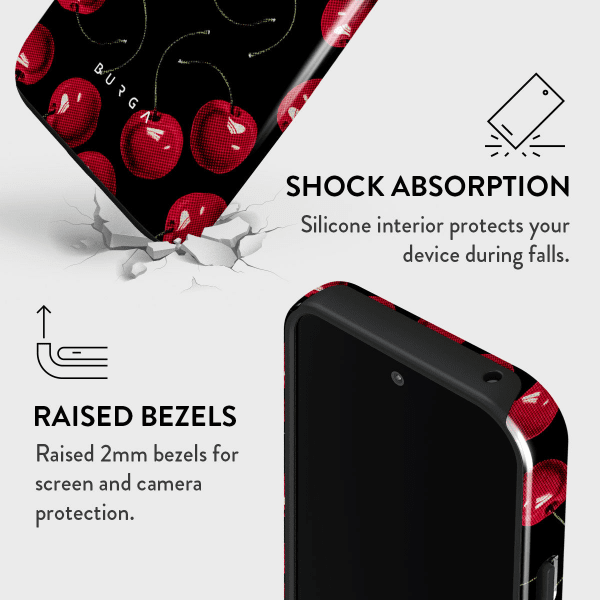 Burga Google Pixel 9/Pixel 9 Pro Cover Tough Cherrybomb
