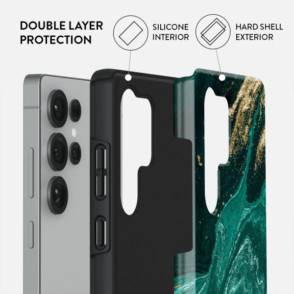 Burga Samsung Galaxy S25 Cover Tough Emerald Pool