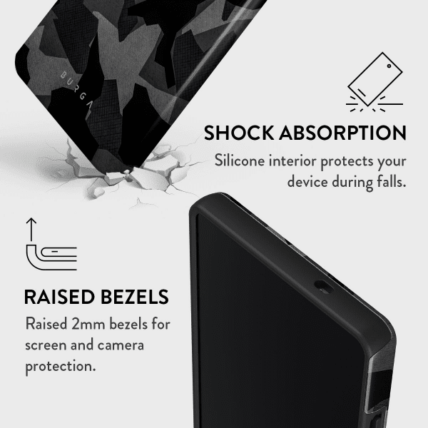 Burga Samsung Galaxy S25 Ultra Cover Tough Night Black Camo