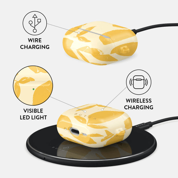 Burga AirPods 4 Cover Design Lemon Tart