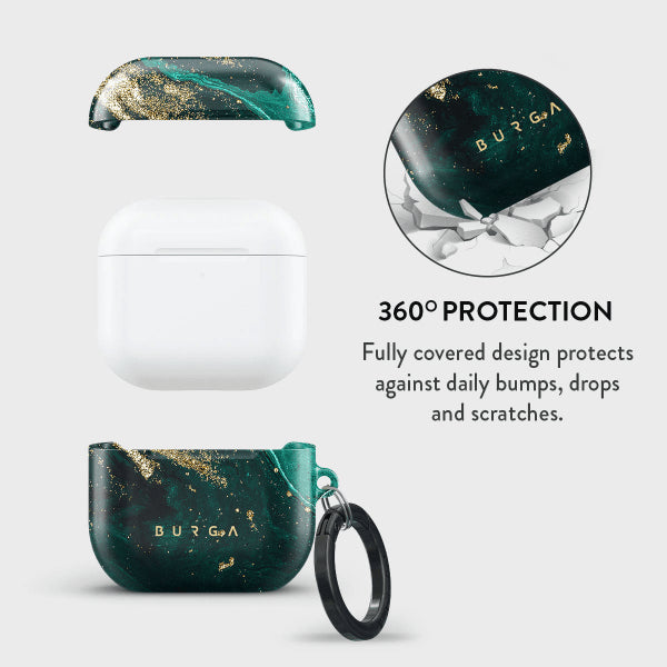 Burga AirPods 4 Cover Design Emerald Pool