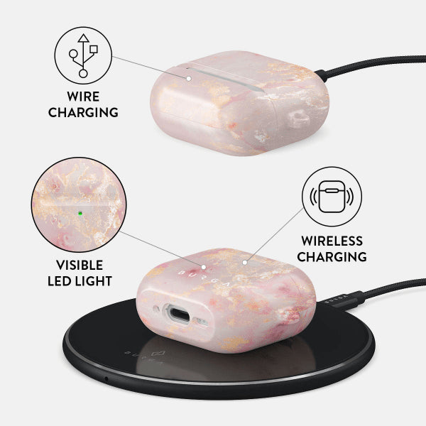 Burga AirPods 4 Cover Design Golden Coral