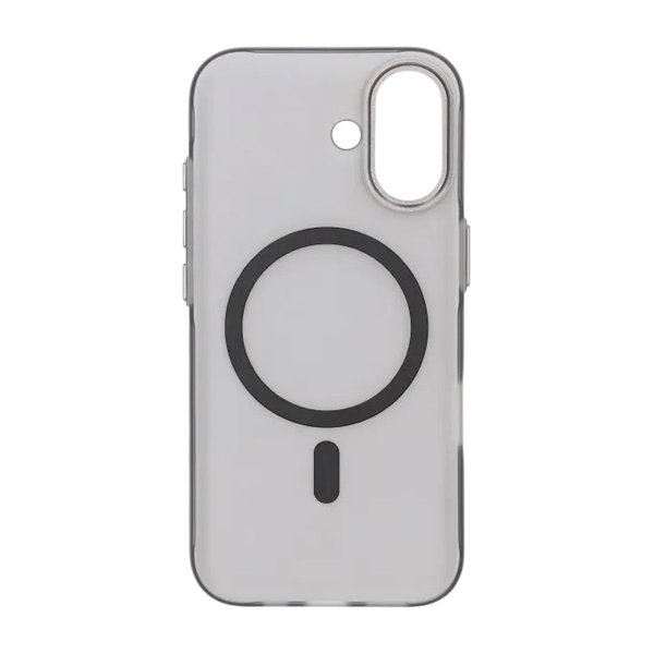 iPhone 17 Cover Kameraramme MagSafe Transparent Sort